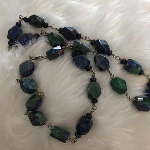 Chrysocolla Necklace and matching earrings